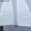 Carpa para eventos personalizada de 8 patas completamente blanca, carpa inflable con cúpula de araña, estación de reunión con puertas con cremallera extraíbles para 255z