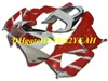 Hi-Grade Injection Mold Fairing Kit för Honda CBR900RR 929 00 01 CBR 900RR CBR900 2000 2001 Hot Röda Vit Fairings Set + Presenter HZ35