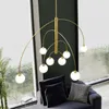 Nordic Atmosphere Art Magic Bean Lustre Led Chandelier Lighting Post-modern Gold Black Home Decor Salon Living Room Bedroom Hall