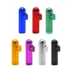 Bullet Rocket Shaped Aluminium Snuff Snorter Sniffer Dispenser Neuspijp Rookpijp Ronde Snuff Snorter Metalen Tabaksrook Kruidenpijpen