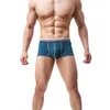 Mutande Costumi da bagno da uomo Intimo Boxer a righe Slip Pantaloncini Rigonfiamento Pouch Trunks Abbigliamento da spiaggia1