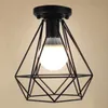 Freeshipping 3pcs / lot Antique Preto Fio Loft Pendant Luz de teto Lâmpada de gaiolas para Asile / Corredor Lighting Lamp Shades fio Projeto Ferro