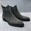 Mens Boots Män Stövlar Ankel Plus Velvet High-Top Outdoor Walking Skor Använd resistenta Casual Shoes