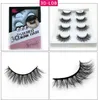 4 Pairs 3D Nertsen Haar Valse Wimpers Dikke Kriskras Wimpers Piekerige Natuurlijke Volume Extension Gereedschap Makeup Tools