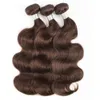 Couleur 4 Brown Brésilien Brésilien Wave 4 Packles Qualité Remy Remy Human Hair Extension non transformée Vierge Brésilien Brésil Wave 3371136