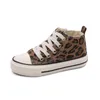 babaya Crianças sapatas de lona menina sapatos casuais Moda Sneakerrs respirável 2019 Outono Nova Pattern Leopard Imprimir Kid Shoes