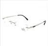 프레임 새로운 도착 Halftitanium gentry rimless glasses menq2619 5418142 판자 다리 4colors lightdurable 공장 저렴한 전체