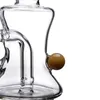 Fumo narghilè 6 pollici Bong in vetro piccolo Pipa ad acqua Parete spessa con giunzione ciotola Bong Fumo Dab Oil Rigs Bubbler beaker