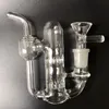 Mini Recycler Glass Water Bong Glass Bongs Water Pipes Bubbler Pipes Water Bongs Percolator Glass Crafts 14mm Joint Hosahs