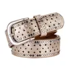 Design original Nouveau Vintage Lady Belt Handom Hollow Out Rivet Allmatch Fashion Female Beltes Top Quality Femmes larges Belt Y1905183092344