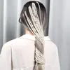 Fashion Pearl Jewelrytassel Cabelo Clipes Longo Headdress Na Moda ABS Imitação de Pérolas Chain Chain 50cm