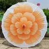 مظلة القماش الملونة الصينية مع الخشب مقبض ملون الياسمين بلوم زهرة الرقص البارسول الدعائم الزفاف