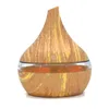 300ml Ultraljudsaroma Diffuser Luftfuktare Wood Grain Mute Cool Mist Maker för kontor Hem Sovrum Eterisk Oil Diffuser