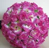 40cm Large Simulation Silk Flowers Artificial Rose Kissing Ball For Wedding Valentine's Day Party Decoration Supplies EEA489