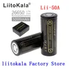 HK LiitoKala uppladdningsbart batteri Lii-50A 26650 5000mah 26650-50A Li-ion 3.7v för ficklampa 20A ny förpackning