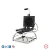 Kommersiell Rotary Flower Waffle Cake Maker Kaffebutik Pastry Cake Snack Bakning Utrustning Vatten Drop Shaped Waffle Machine