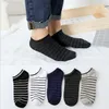 Sokken zomer snoep kleur schip sokken gestreepte solide onzichtbare sok casual korte boot sokken katoenen sok slippers calcetines 5pair / lot b6133