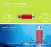 새로운 64GB USB 2.0 플래시 썸 드라이브 Pro USB 플래시 드라이브 USB 미니 실버 플라스틱 회전 메모리