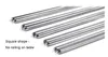 正方形の箸光沢のあるステンレス鋼非スリップ箸シルバーステンレス鋼食器150ペア225cm DH02035086635