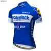 Ny 2020 Blue Quickstep Cykling Team Jersey 12D Bike Shorts Set Snabbtorkande cykelkläder Mens Summer Pro Cycling Maillot Wear