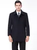 Weight 100 Kg Men Wear Winter Woolen coat Cotton Wool Fashion Pure Color Casual Business Short Jacket Cashmere Male business Clothing