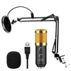 Mikrofon nagrywania skraplacza USB do komputera Laptopa Mac lub Windows Mic do Studio PC z filtrem POP ulepszonym z BM800