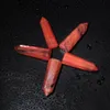 3PC New Natural Rare Red Quartz Crystal Single Terminated Wand Point Healing 5080mm Mineral Specimens Collectibles Home Decor4149141