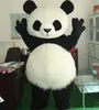 2019 fábrica panda encantador da mascote do partido do traje fantasia vestido longo e quente pele tamanho panda animal cartoon urso traje adulto