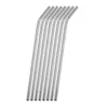 50pcs 8.5inch 215mm 304 Stains Steel Steel Trink Straw Straight/Bent Resable Bar Associory Party Eco Friendly Bar Straws Straws