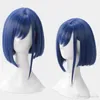 ICHIGO Японское аниме DARLING В париках FRANXX Code 015 Синие короткие волосы