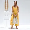 2020 LOOK JUMPSUITS Solid Black Wide Leg Casual Pantsuits Daily Sexy Open Back Rompers Yellow Orange Jumpsuit Stressu SJ-CF18623409