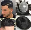 Men Hair Wig Mens Hairpieces Hair System Full PU Toupee Full Thin Skin Toupee Chinese Virgin Human Hair Replacement Silicone Wig f7768667