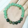 MG0362 8mm Pulseira de Ágata Musgo Natural para As Mulheres Na Moda Verde Aventurina Yoga Pulseira Terapêutica Jóias