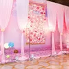 Simulation de fleur de fond de mariage, mur de fleurs, décoration de fenêtre de centre commercial, Rose hortensia, fausse fleur, accessoires d'aménagement de scène