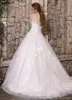 Свадебные слабые платья без бретелек Сексуальные кружевные аппликации A-Line свадебные платья Princess Garden Long Organza vestidos de Bararic