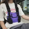 Borsa Harness tasca sul petto casuale tattico strada sacchetto della maglia del sacchetto funzionalità dell'anca multi-pocket vita degli uomini regolabile