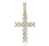 Iced Out Square Diamond Pendant Necklace Bling Micro Pave Cubic Zirconia Simulated Diamonds Jesus Pendant 24 Ing Rope Chain7127829