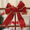 Décorations de Noël 5 couleurs Bowknot 25cm Arbre de Noël Bowknots Party Bows Décoration Home Decor1