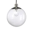 Wyczyść szklany lampa wisząca Nowoczesna okrągła piłka przezroczyste LED Lampa wiszące Edison Round Bubble Kula Cord Wisiorek Light Loft Myy