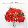 Dekorative Blumenkränze, individuell, 35 cm, Seidenpfingstrosen, künstliche Blumenkugel, Mittelstücke, Arrangement, Dekoration für Hochzeitshintergrund, Tisch 13 Co