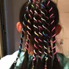6шт радуги цветные волосы плететельные инструменты для девочек спиральные полосы волос для стайлинга волос прическа эластичные повязки волос аксессуары для волос
