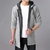 Heren Hoed Truien Sweatshirts Winterkleding Mannelijke Herfst Vest Mode Homme Dikke Slanke Warm Houden Mannen Effen Smart Casual Trui Moownu