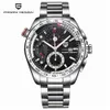 Pagani Design Pełny stal nierdzewna Chronograf Sport Watches Men Luksusowa marka kwarcowa zegarek nurka 30m Relogio Masculino Dropship8887774