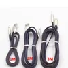 Micro TIPO C Cables Carga rápida USB Sincronización de datos Adaptador de teléfono móvil Cable de cargador para Samsung Android Cables con paquete minorista