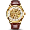 Aesop Dragon Watch Men Luxury Gold Automatisk mekanisk klocka Sapphire Golden Men's Wristwatch Male Clock Men Relogio Masculino