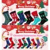 Inverno Natal de Ano Novo Compression Socks New Fashion Cotton Outono Árvore de Natal da neve dos alces presente Meias de compressão