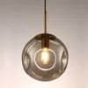 Lampe suspendue en verre au design minimaliste moderne, luminaire décoratif d'intérieur, idéal pour un salon, une salle à manger, une chambre à coucher ou une chambre à coucher, F9808