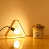 Art Square Wood Schreibtischlampe E27-Fassung Massivholz-Tischlampen für Schlafzimmer-Nachttischlampen