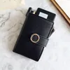 Modefrauen Hasp Wallet PU Leder Reißverschluss Coin Card Geldbeutel tragbarer Trend kleine Handtaschen kostenlos