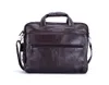 Neue Echtes Leder Männer Aktentaschen 15 "Laptop Taschen Große Kapazität Business Handtasche Messenger Schulter Tasche männer Aktentasche